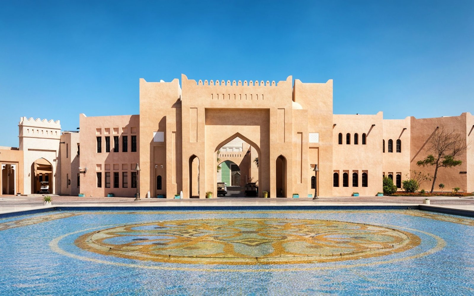 Katara Cultural Village grand plaza, theaters and architecture in Doha
